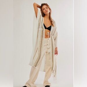 Free People Emerald Coast Kimono BNWOT